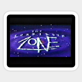 The Forbidden Zone: Classic Logo (Widescreen) Sticker